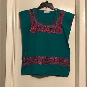 Mexican embroidered top